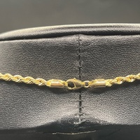 Ladies 18ct Yellow Gold Twist Rope Link Necklace