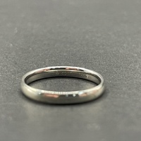Large View Unisex 9ct White Gold Band Ring