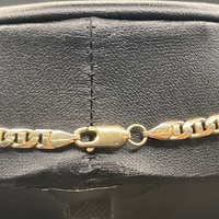 Unisex 9ct Yellow Gold Anchor Link Necklace