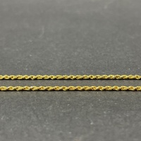 Unisex 18ct Yellow Gold Rope Twist Link Necklace