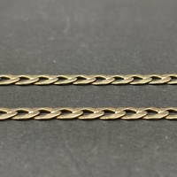 Unisex 9ct Yellow Gold Curb Link Necklace