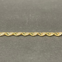 Ladies 18ct Yellow Gold Heart Link Bracelet