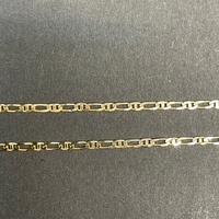 Unisex 9ct Yellow Gold Anchor Link Necklace & Cross Pendant