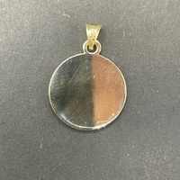 Unisex 14ct Yellow Gold Round Religious Pendant