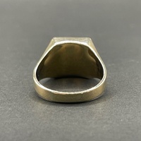 Men's 9ct Yellow Gold Black Onyx Gemstone Ring