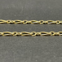 Unisex 9ct Yellow Gold Figaro Link Necklace