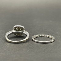 Ladies 18ct White Gold Diamond Ring Bridal Set