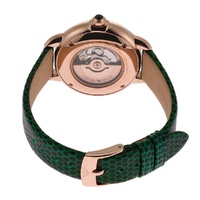 Emporio Armani Mia Automatic Ladies Watch AR60073 Green Leather Strap