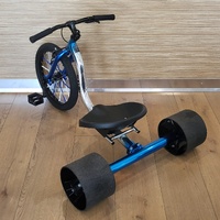 Sullivan 18 Inch Junior Drift Trike Blue Kids Pedal Ride On for Kids Aged 6+