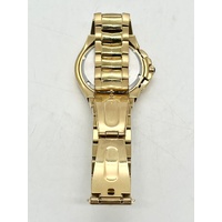 Seiko V198-0AB0 44mm Gold Plated Diamond Coutura Solar Perpetual Watch