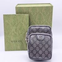 Gucci Ophidia GG Supreme Mini Bag 752565 Small Crossbody Purse Handbag Grey