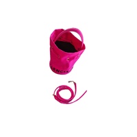 Balenciaga 619458 Pink Nylon 2 Way Bucket Bag Drawstring with Dust Bag