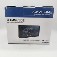 Alpine iLX-W650E Double Din 7 Inch Audio Video Receiver with Wiring Harness