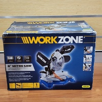 Workzone 8 Inch Mitre Saw 60120 1500W Laser Guide Carbide Blade Dust Bag