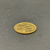 Unisex 22ct Yellow Gold Half Sovereign Coin