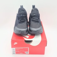 Nike Air Max 270 Triple Black PS Kids Sneakers Size 11C AO2372-006