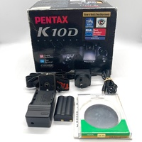 Pentax K10D DSLR Camera 18-50mm Lens Kit 10.2MP Digital SLR Black