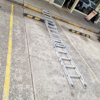 Bailey 3 Tier Slide Ladder Aluminium Folding Step Ladder Durable