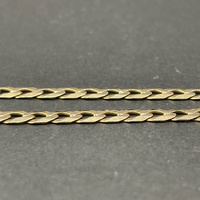 Large View Mens 9ct Yellow Gold Curb Link Necklace