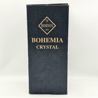 Bohemia Crystal Glass Vase Czech Republic Clear Cut Glass Elegant Decor