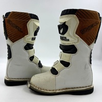 O'Neal Youth MX Motocross Dirt Bike Boots K13 White Black Off Road
