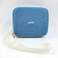 Large View Fujifilm Instax Mini 8 Instant Camera Teal Polaroid with Carry Bag