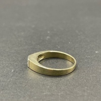 Unisex 9ct Yellow Gold Diamond Ring