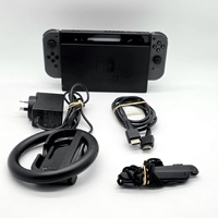 Large View Nintendo Switch HAC-001 Grey Handheld Gaming Console with Accessories