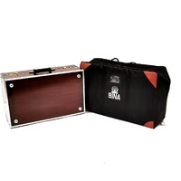 Bina 17 Deluxe 42 Keys Harmonium Wooden 3 1/2 Scale Indian Instrument
