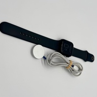 Large View Apple Watch Series 9 41mm Midnight Aluminum Case with Sport Band GPS A2978