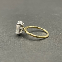 Ladies 18ct Yellow Gold Lab Grown Diamond Ring