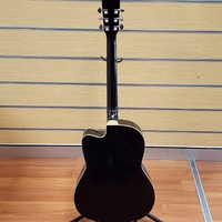 Krafter M39CBK Acoustic Guitar Black Steel String 39 Inch Full Size