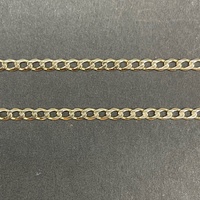 Unisex 9ct Yellow Gold Curb Link Necklace