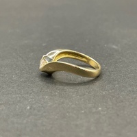 Ladies 18ct Yellow Gold Cubic Zirconia Ring