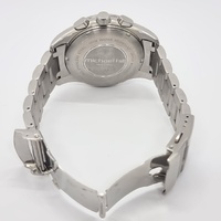 Large View Michael Hill Stainless Steel Chronograph Watch Blue Dial 100m Japan Quartz