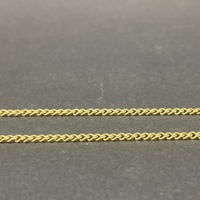 Unisex 18ct Yellow Gold Tight Curb Link Necklace