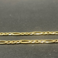 Unisex 9ct Yellow Gold Figaro Link Necklace