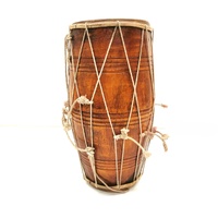 Large View Handmade Dholak Drum Rope Style Traditional Percussion Instrument