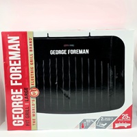 George Foreman GFF2022 Fit Grill Large Black Fast Heat Non-Stick Easy Clean