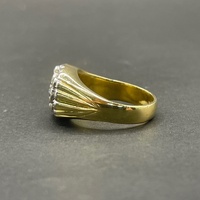 Ladies 18ct Yellow Gold Cubic Zirconia Ring