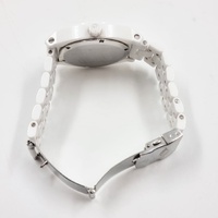 Nixon The Ceramic Time Teller White Dial White Bracelet Ladies Watch