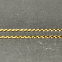 Unisex 9ct Yellow Gold Curb Link Necklace
