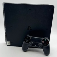 Sony PlayStation 4 Slim 500GB Console Black CUH-2102B with Controller and Leads