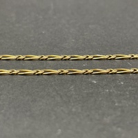 Unisex 9ct Yellow Gold Figaro Link Necklace
