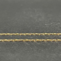 Unisex 9ct Yellow Gold Figaro Link Necklace