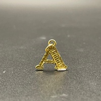 Ladies 18ct Yellow Gold Letter 'A' Pendant