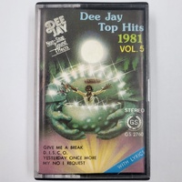 Dee Jay Top Hits 1981 Vol 5 Cassette Tape Vintage 80s Music Album