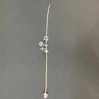 Ladies 925 Sterling Silver Pandora Snake Link Charm Bracelet