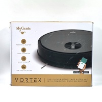 MyGenie Vortex Robovac Wet Dry Robot Vacuum Cleaner Black 3 in 1 Smart