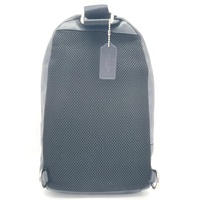 Coach Charles Backpack Crossbody Black Leather Compact H32 L22 W4 cm